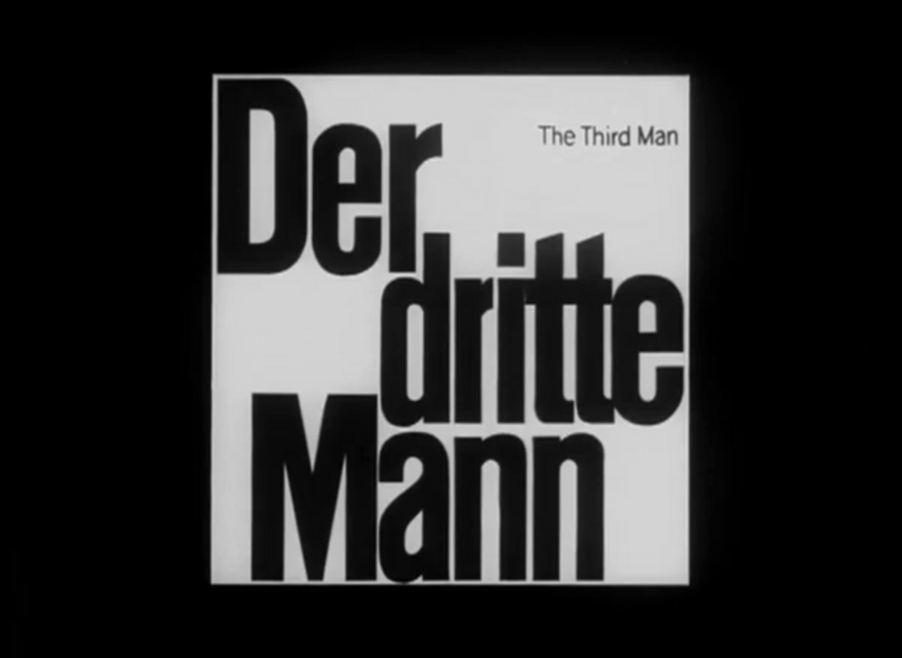 Logo der 1950 erschienenen deutschen Fassung des Films Der dritte Mann. Foto: Atlas Film, Public domain, via Wikimedia Commons, https://upload.wikimedia.org/wikipedia/commons/1/10/Der_dritte_Mann_Logo_001.png